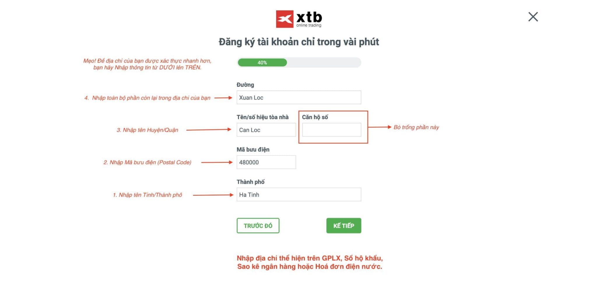 Hướng Dẫn Chi Tiết Cách Mở Tài Khoản Demo Trên Sàn XTB